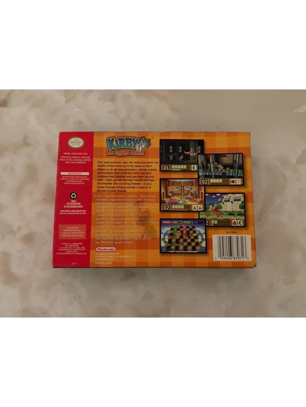 Kirby 64: The Crystal Shards (Nintendo 64, 2000) Box Manual Complete CIB N64